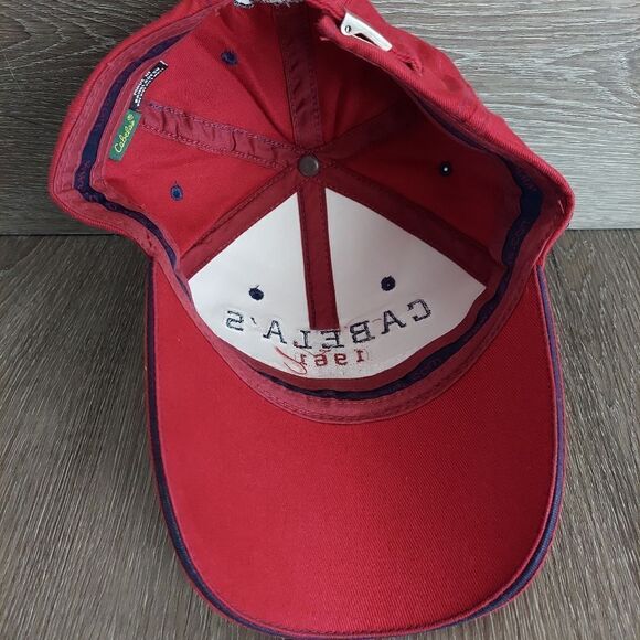 Cabela's Outfitters Red Strapback Hat - Picture 5 of 6